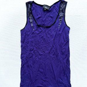 Mossimo Target Black Sequin Tank Top  Mauve ( XS )